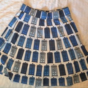 Doctor Who Tardis Skater Skirt